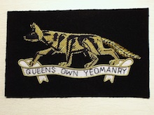 The Queen's Own Yeomanry blazer badge - Click Image to Close